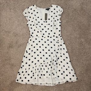 J. Crew Black and White Polka Dot Summer Dress